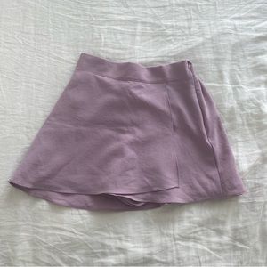 Lilac Linen Mini-Skort